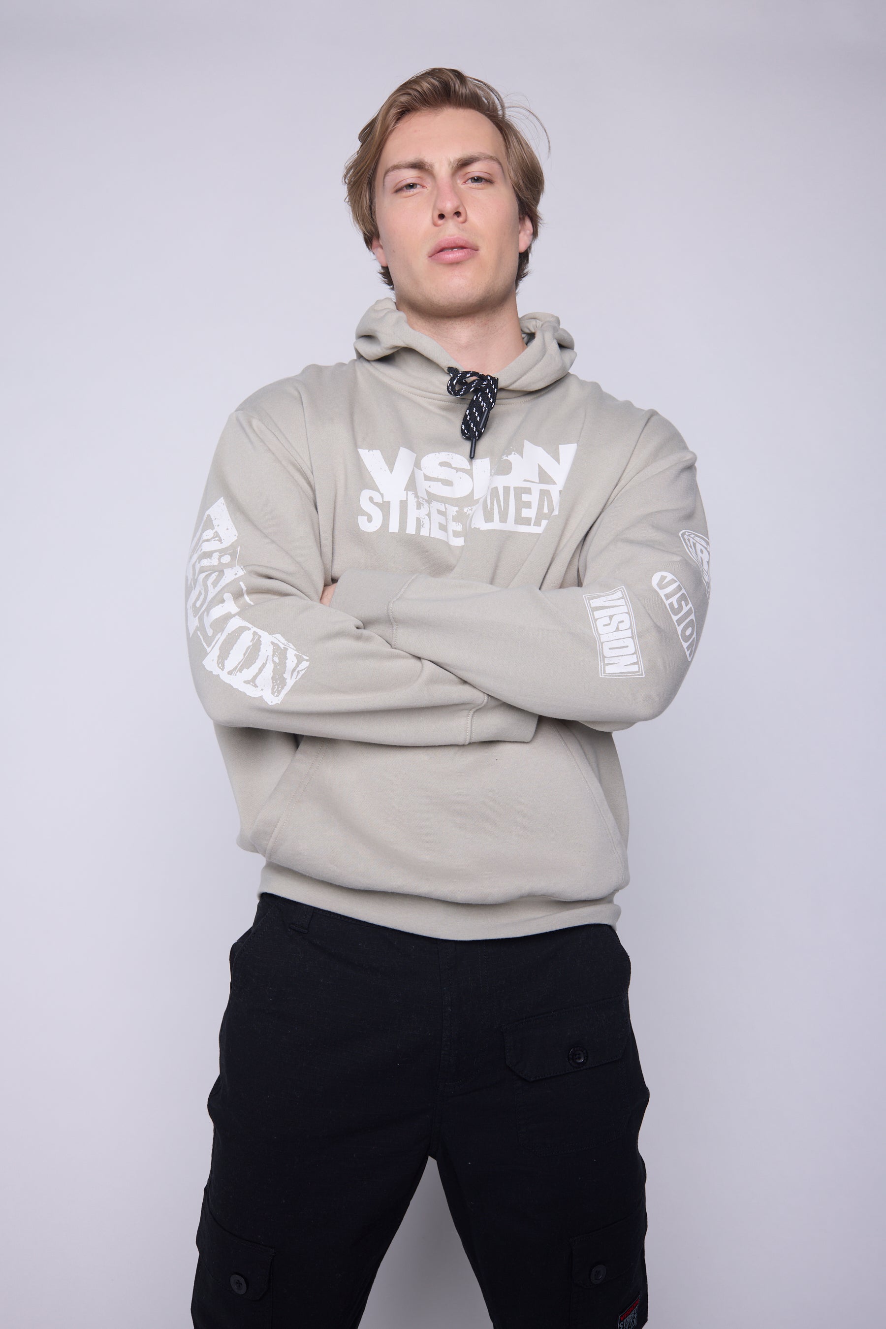 Vision Street Wear Team Logo Hoodie Mushroom