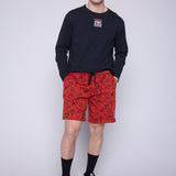 Vision Street Wear Aop Tattoo Shorts Red