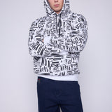 Vision Street Wear Aop Newspaper Hoodie Ivory