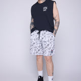 Vision Street Wear Aop Tattoo Shorts Ivory