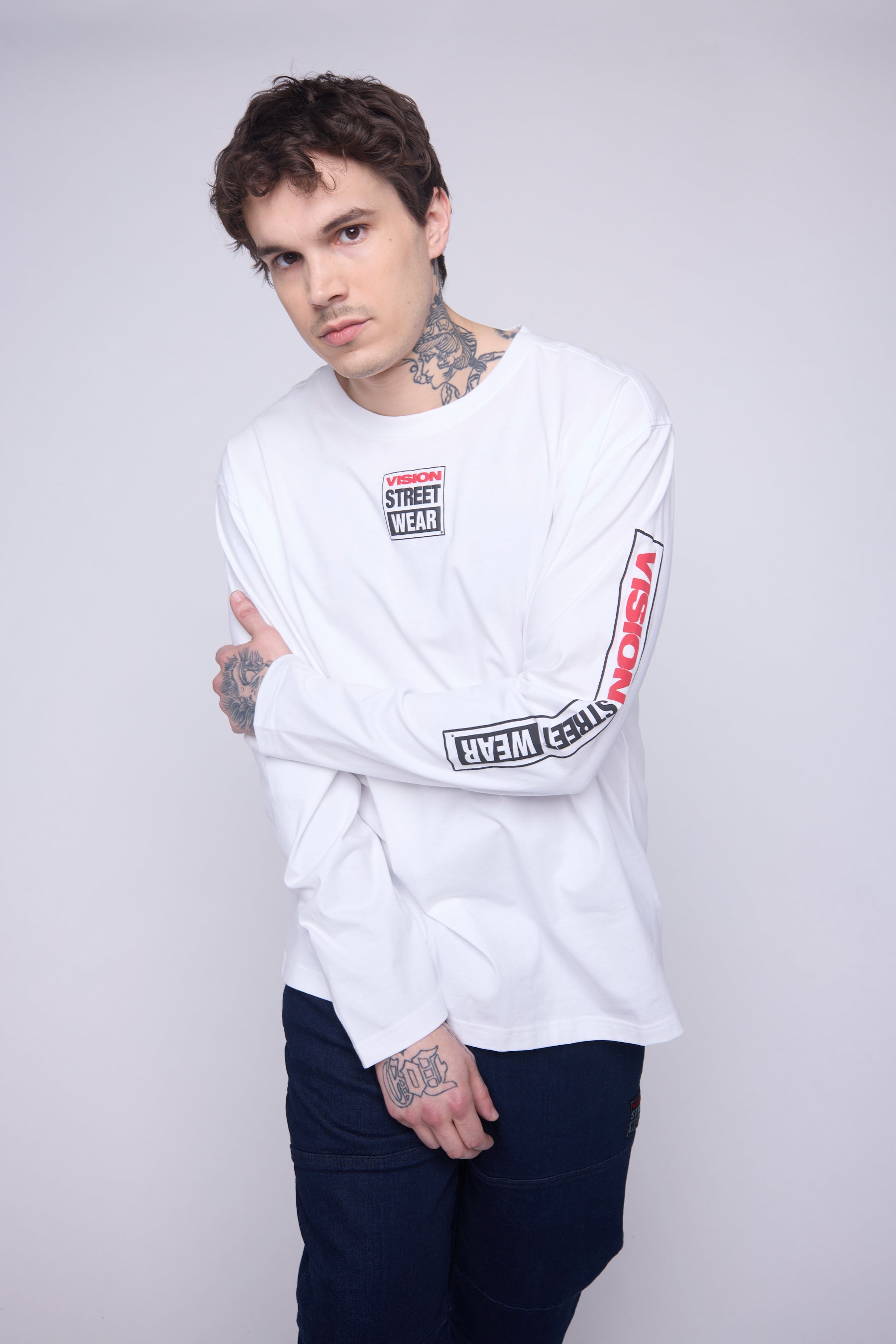 Vision Street Wear Puffy Print T-Shirt Ivory