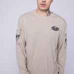 Vision Street Wear Skull Bone Print T-Shirt Mushroom