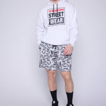 Vision Street Wear Aop Newspaper Shorts Ivory