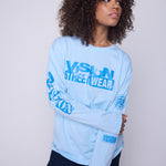 Vision Street Wear Team Logo T-Shirt Blue Cloud