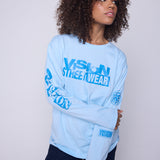 Vision Street Wear Team Logo T-Shirt Blue Cloud