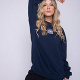 Vision Street Wear Printed Box Logo Sweatshirt Navy