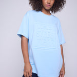 Vision Street Wear Embossed Logo Sweatshirt Blue Cloud