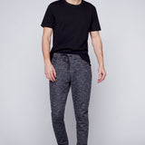 JAGGER - 5 Pocket Fleece Jogger - Heather Charcoal - DENIM SOCIETY