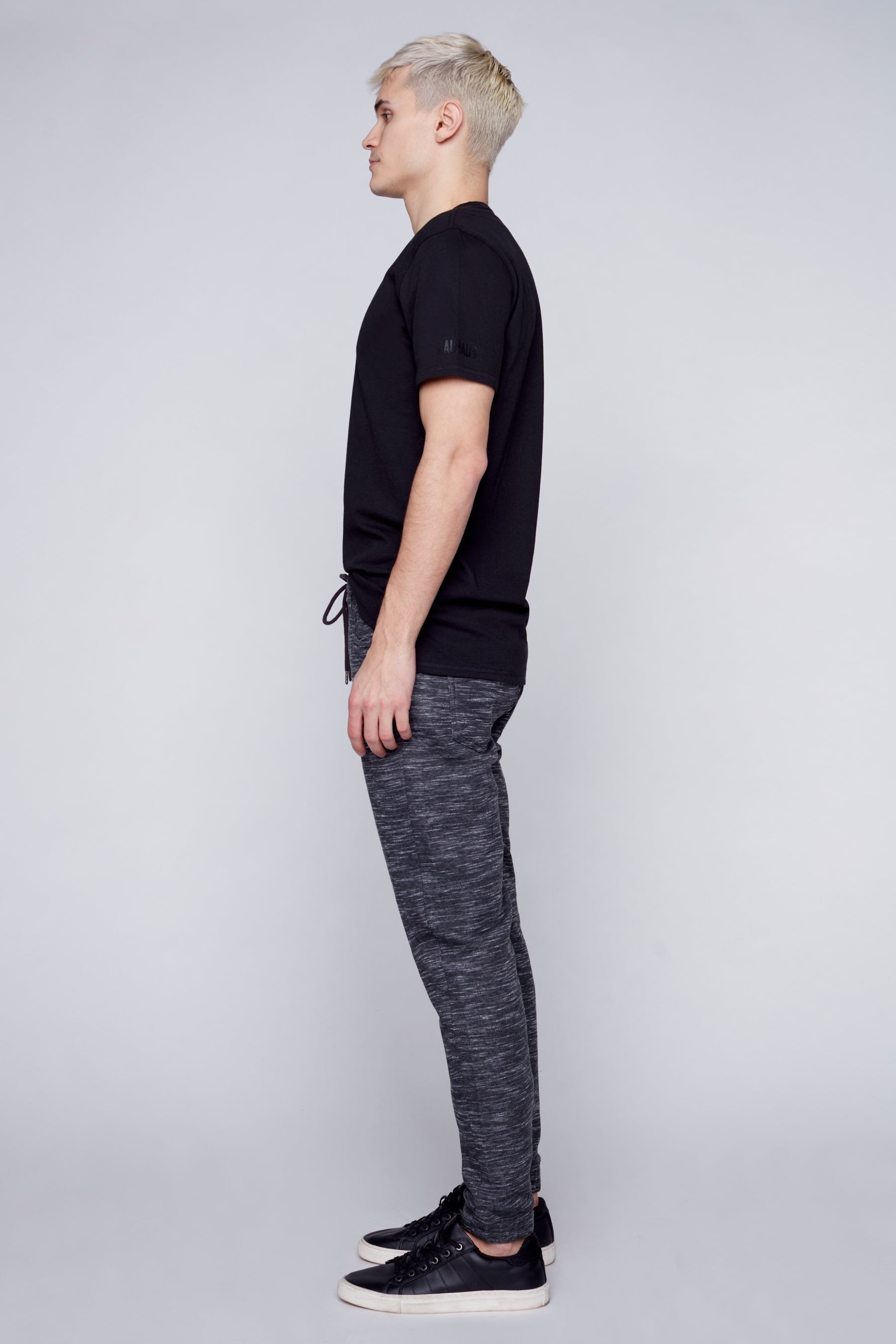 JAGGER - 5 Pocket Fleece Jogger - Heather Charcoal - DENIM SOCIETY