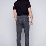 JAGGER - 5 Pocket Fleece Jogger - Heather Charcoal - DENIM SOCIETY