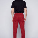 JAGGER - 5 Pocket Fleece Jogger - Heather Red - DNEIM SOCIETY