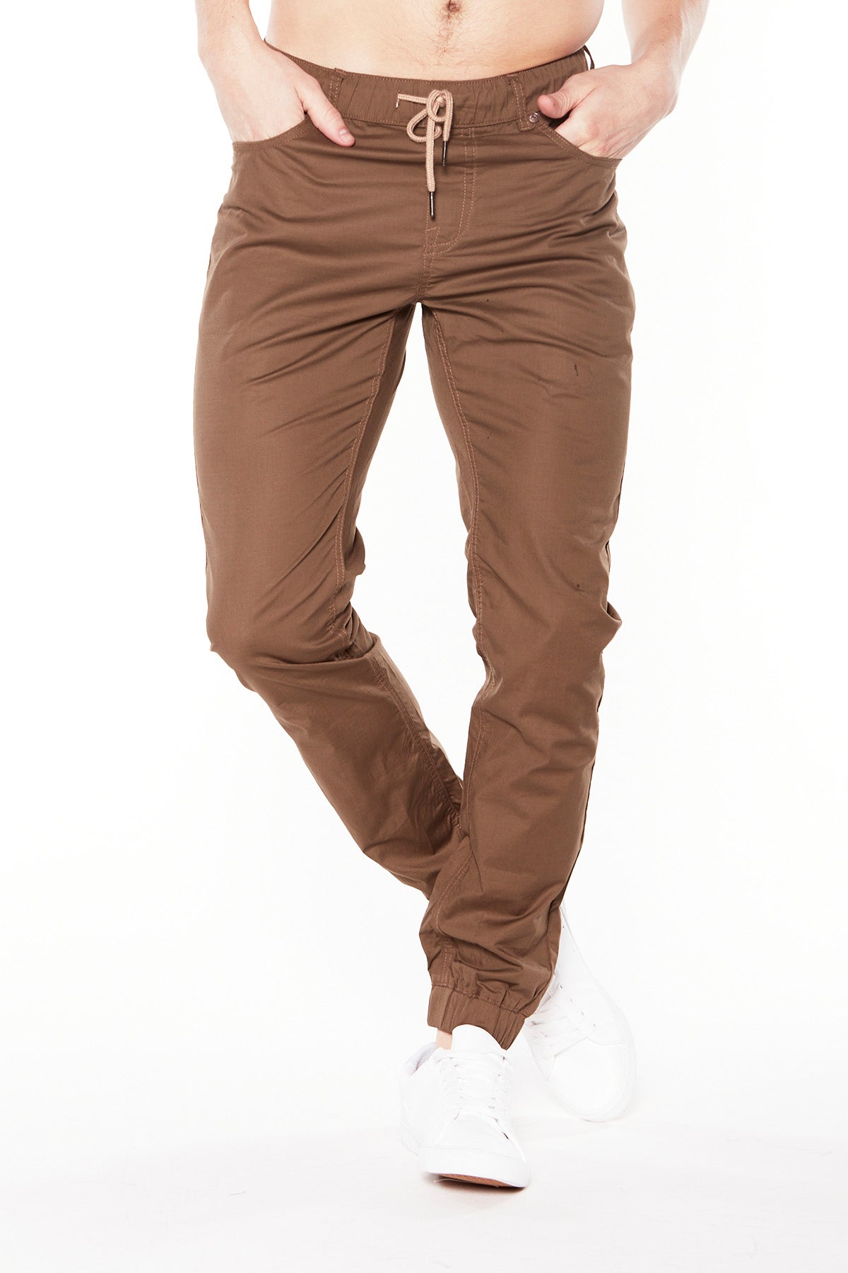 JAGGER - 5 Pocket Twill Classic Jogger - Tobacco - DENIM SOCIETY™