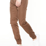 JAGGER - 5 Pocket Twill Classic Jogger - Tobacco - DENIM SOCIETY™