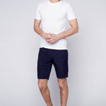 KRAVITZ - Mens Shorts With bellowed Cargo pockets - Navy - DENIM SOCIETY