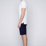 KRAVITZ - Mens Shorts With bellowed Cargo pockets - Navy - DENIM SOCIETY