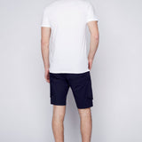 KRAVITZ - Mens Shorts With bellowed Cargo pockets - Navy - DENIM SOCIETY