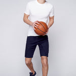 KRAVITZ - Mens Shorts With bellowed Cargo pockets - Navy - DENIM SOCIETY