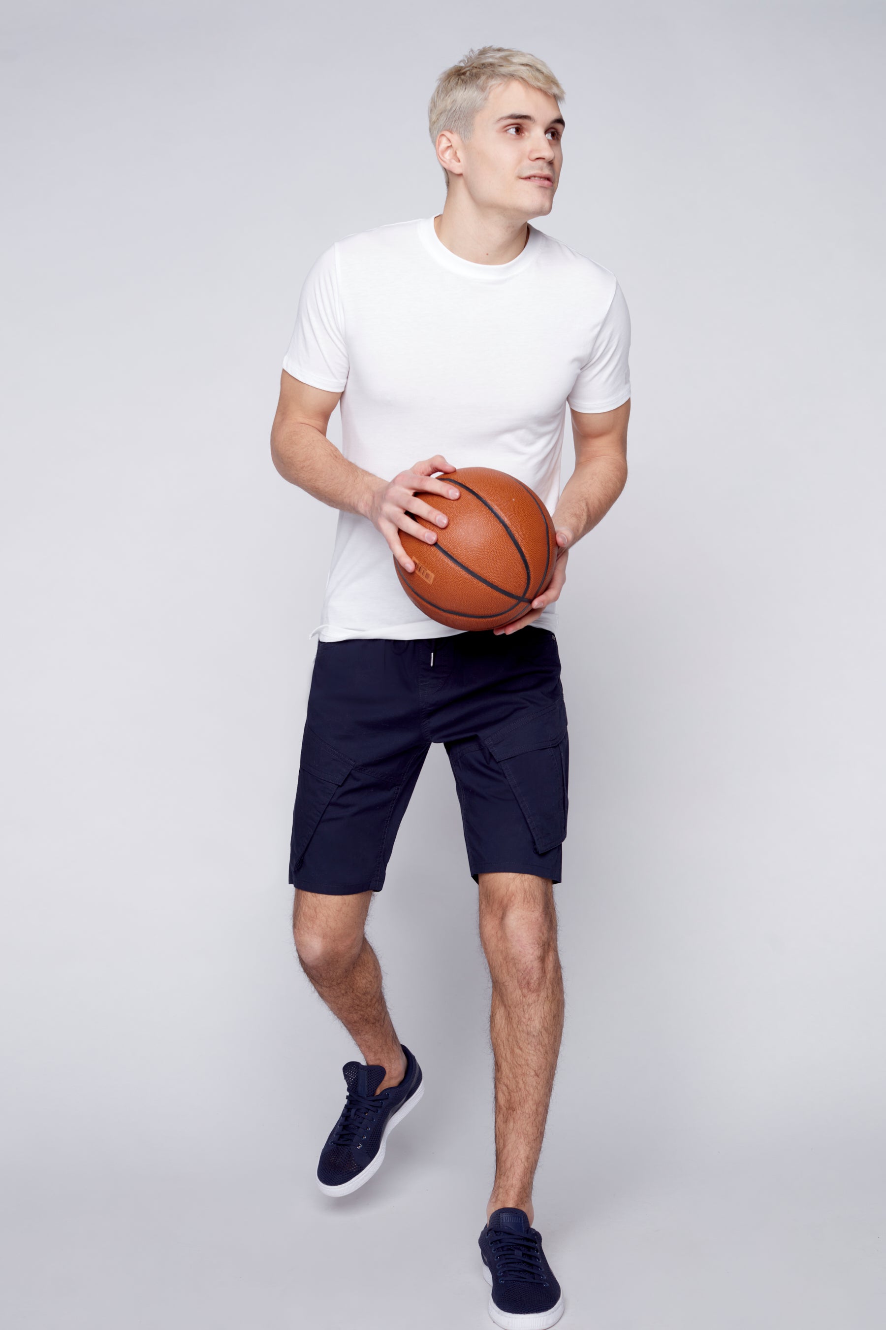 KRAVITZ - Mens Shorts With bellowed Cargo pockets - Navy - DENIM SOCIETY