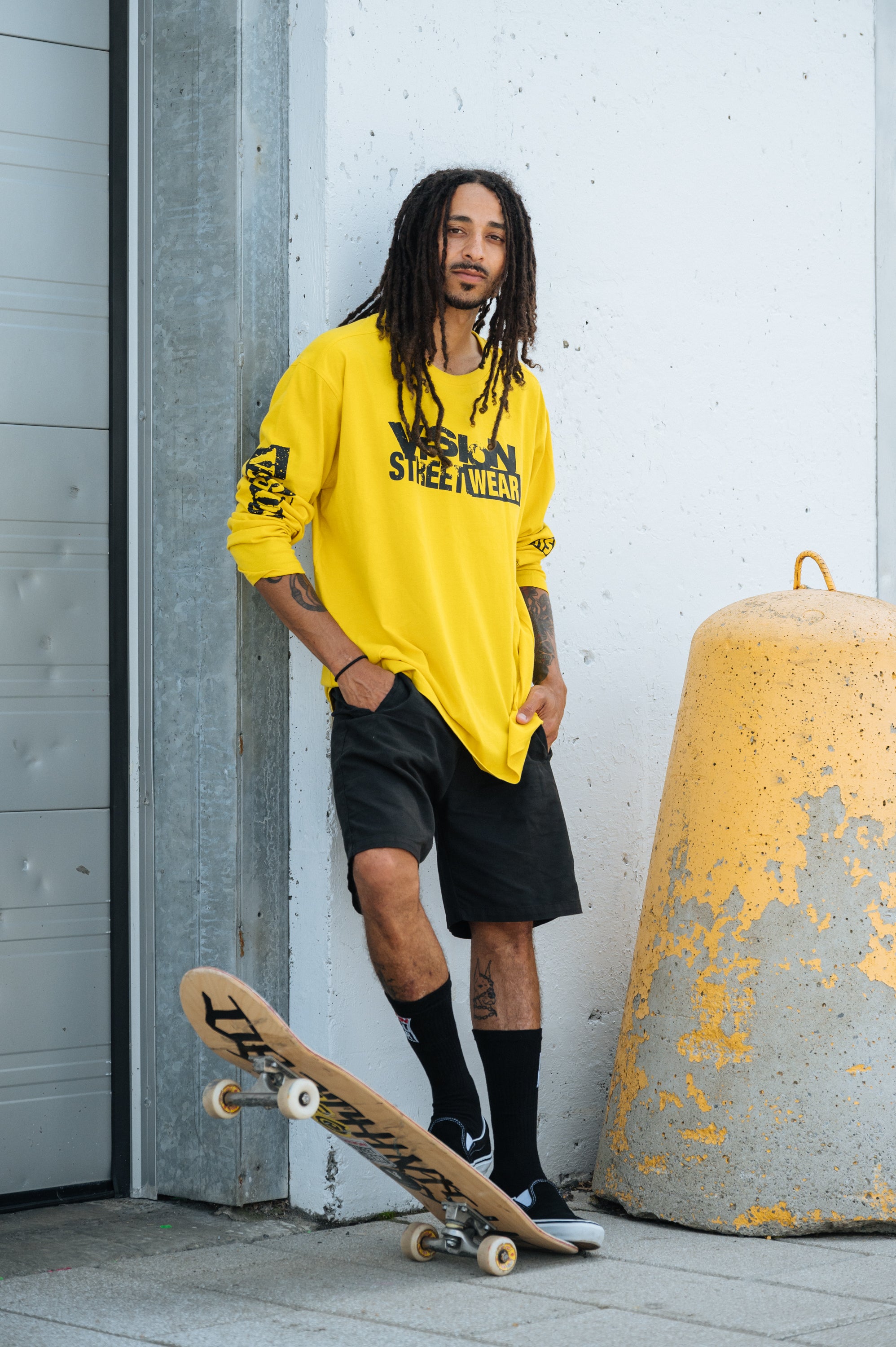 Vision Street Wear Team Logo T-Shirt Yellow