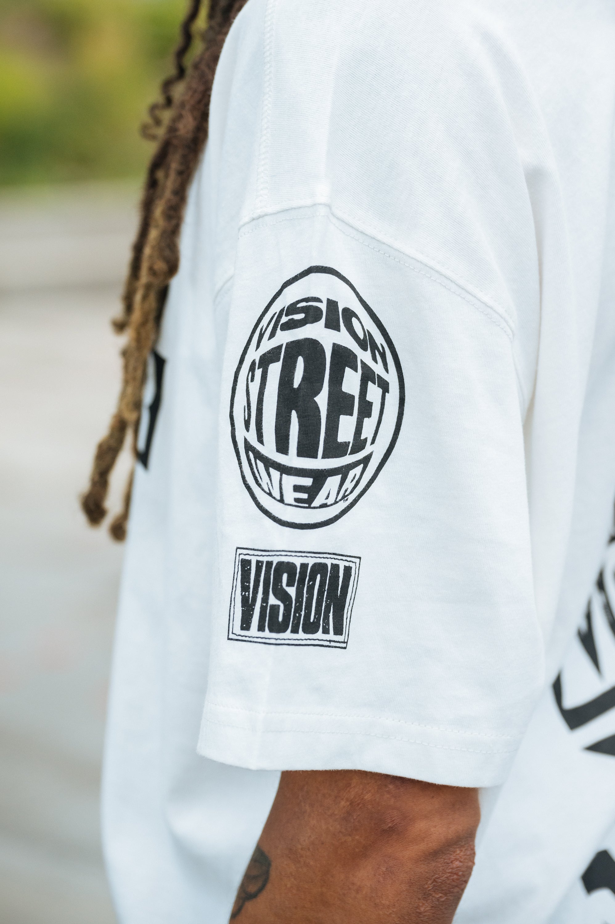 Vision Street Wear Team Logo T-Shirt Ivory