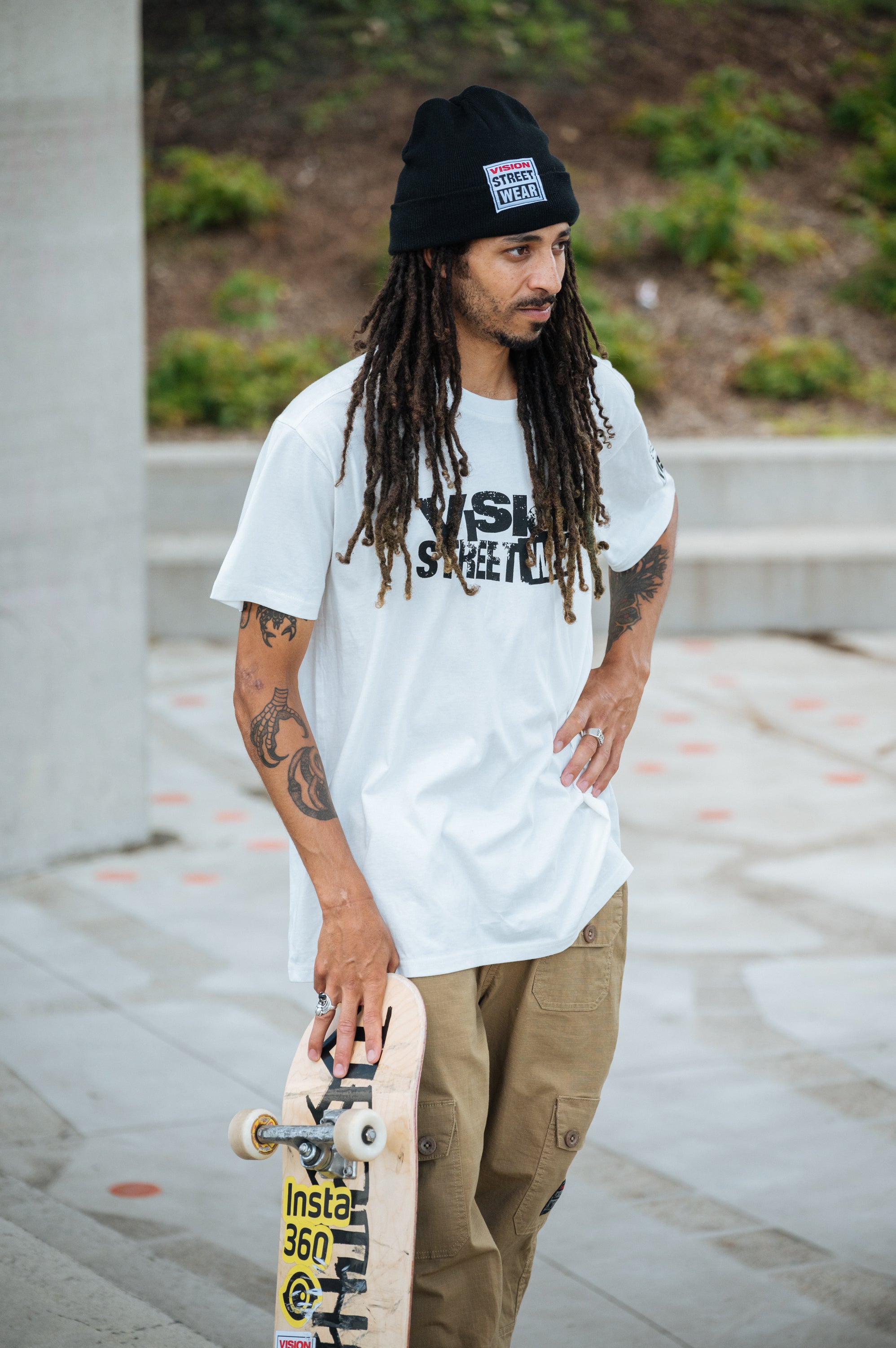 Vision Street Wear Team Logo T-Shirt Ivory