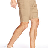 CASH - Mens Ripstop Moto Stitch Short - Beige - DENIM SOCIETY™