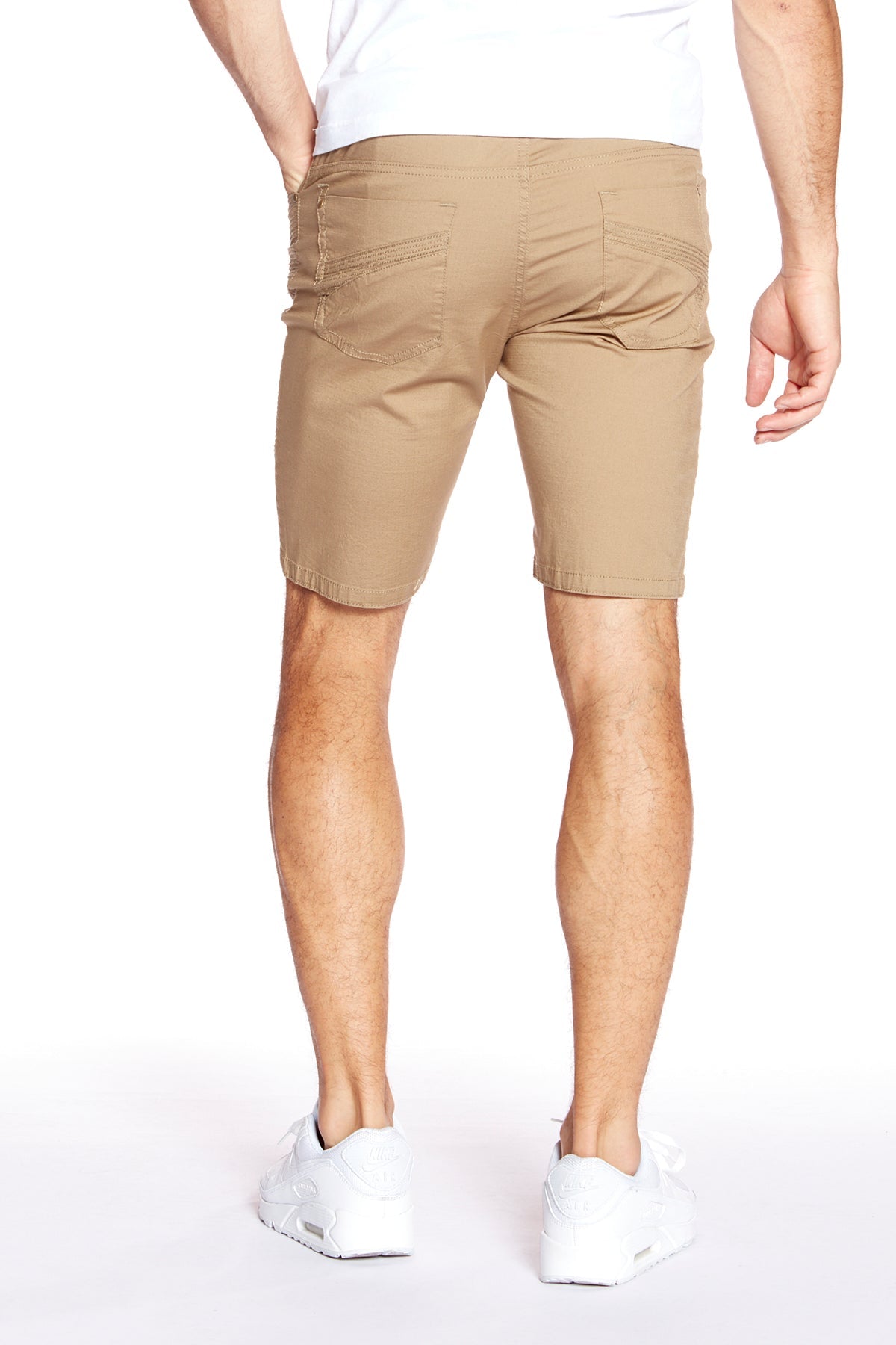 CASH - Mens Ripstop Moto Stitch Short - Beige - DENIM SOCIETY™