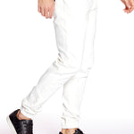 JAGGER - 5 Pocket Soft French Terry Classic Jogger - Off White - DENIM SOCIETY™