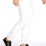 JAGGER - 5 Pocket Soft French Terry Classic Jogger - Off White - DENIM SOCIETY™