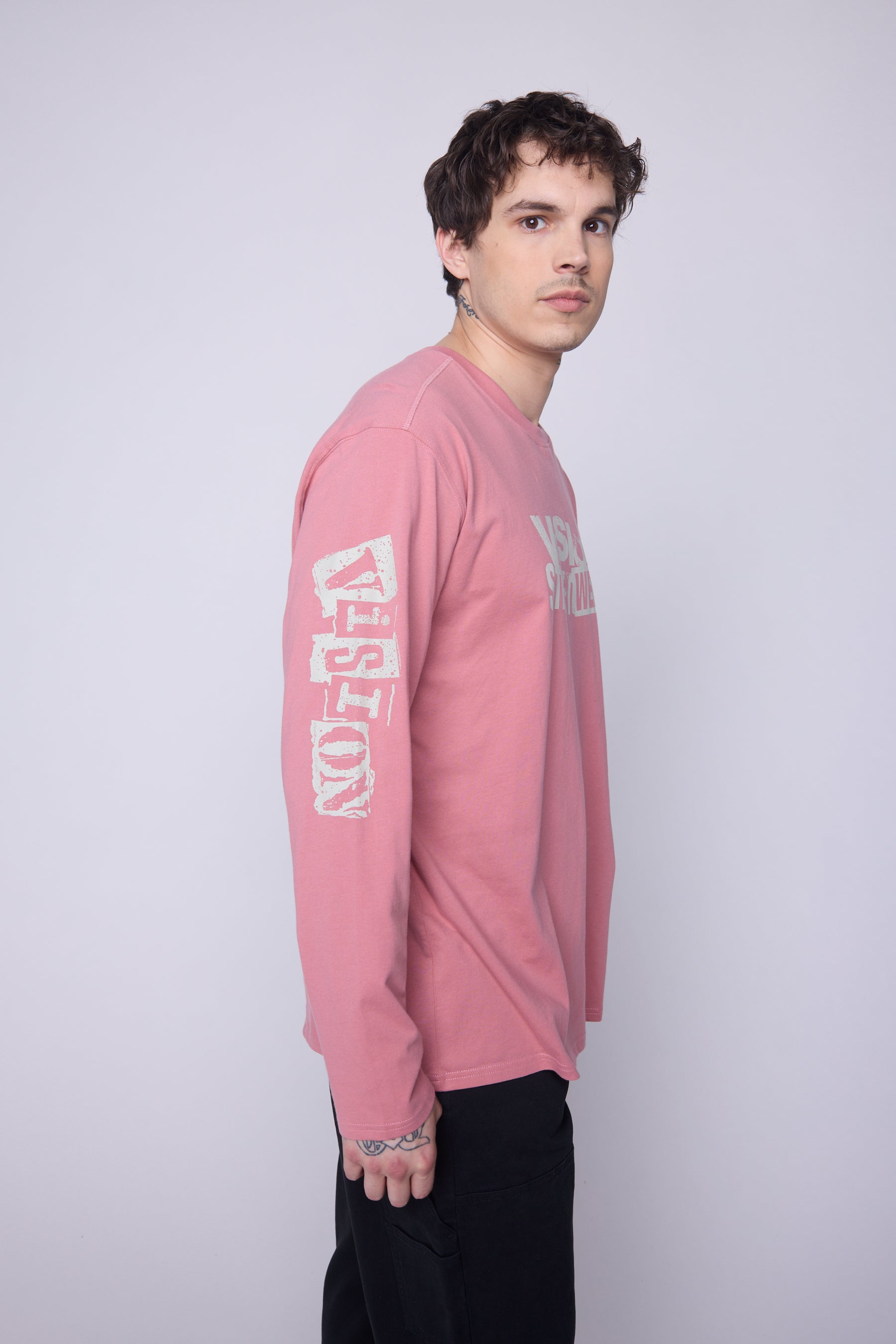 Vision Street Wear Team Logo T-Shirt Dusty Rose