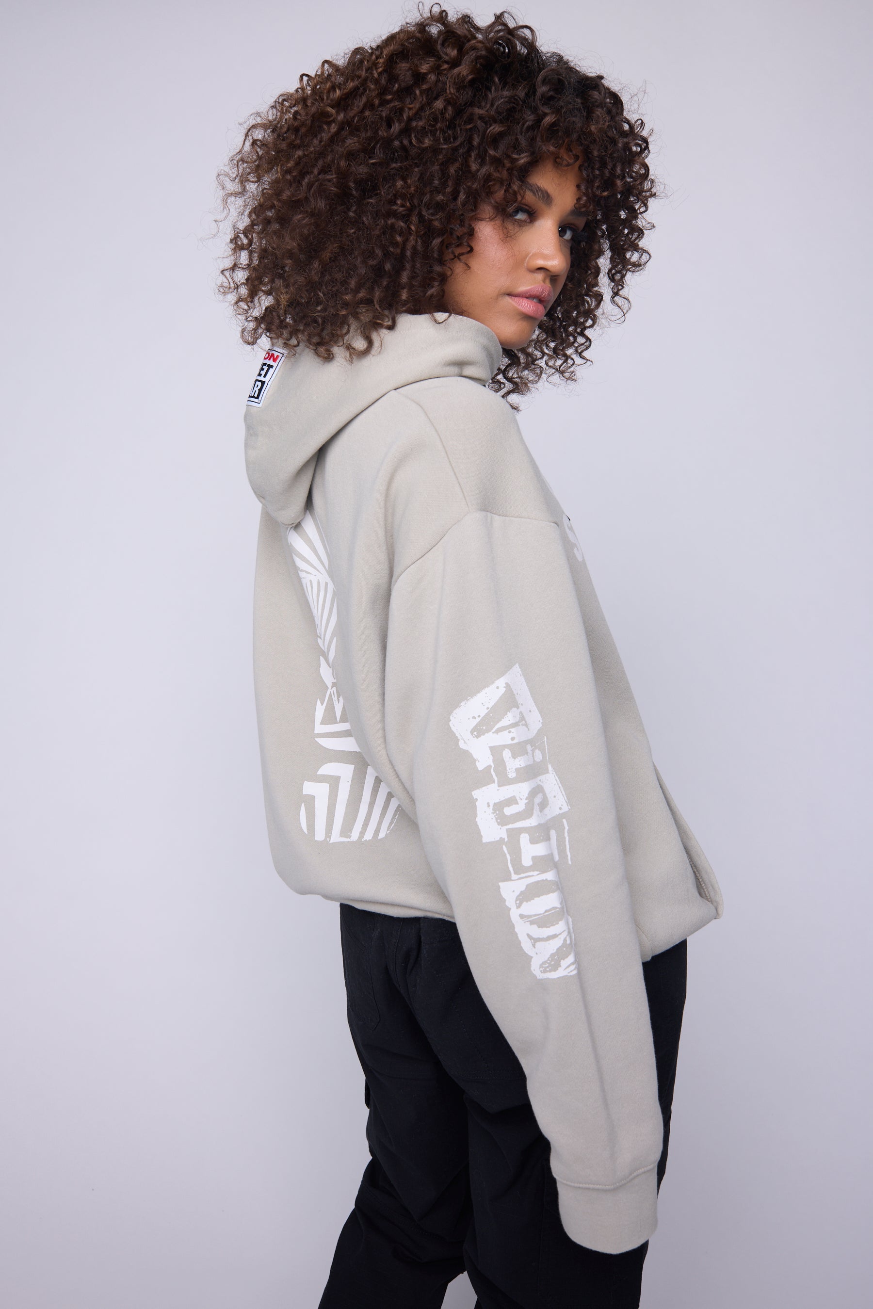 Vision Street Wear Team Logo Hoodie Mushroom