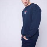 Vision Street Wear Printed Box Logo Sweatshirt Navy