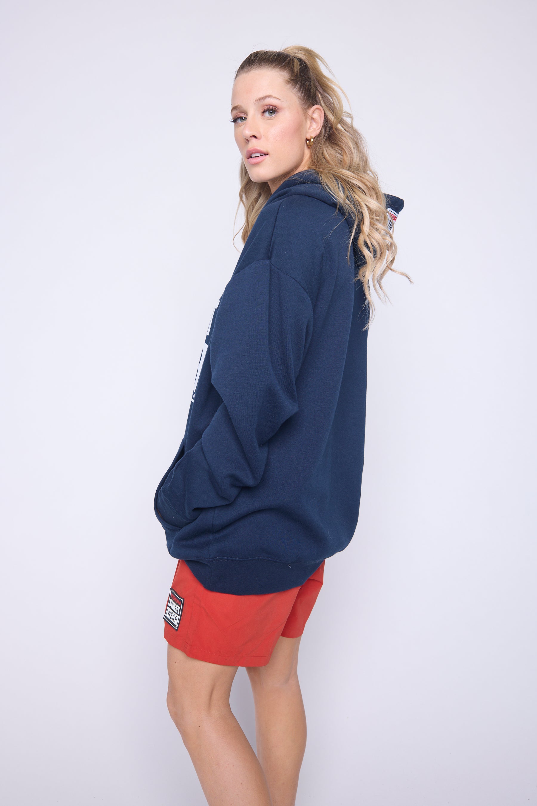 Vision Street Wear Iconic Logo Hoodie Navy