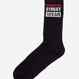 Vision Street Wear Skateboard Sports Socks Black