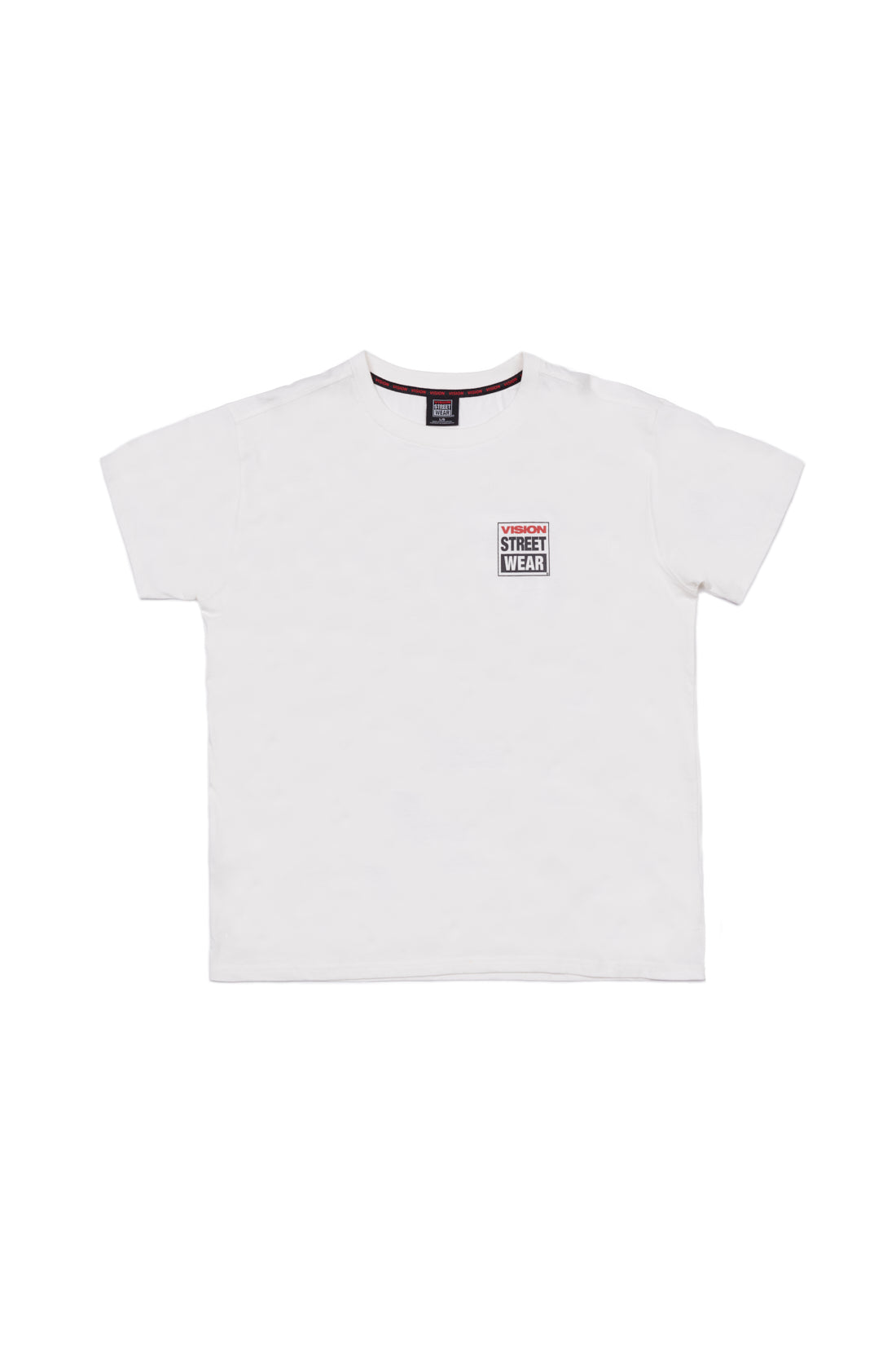 Vision Street Wear Safety Pin Logo T-Shirt Ivory