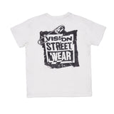 Vision Street Wear Safety Pin Logo T-Shirt Ivory