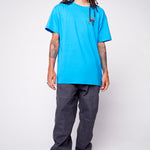 Vision Street Wear Safety Pin Logo T-Shirt Blue