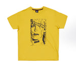 Vision Street Wear Face Print Logo T-Shirt Yellow