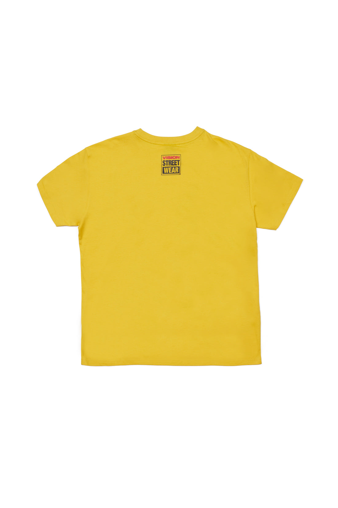 Vision Street Wear Face Print Logo T-Shirt Yellow