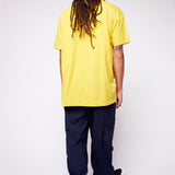 Vision Street Wear Face Print Logo T-Shirt Yellow