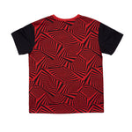 Vision Street Wear Spirals Aop Logo T-Shirt Red & Black