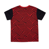 Vision Street Wear Spirals Aop Logo T-Shirt Red & Black