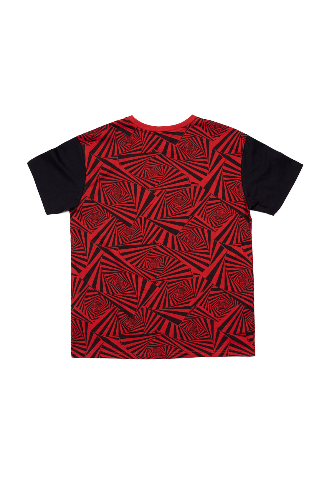 Vision Street Wear Spirals Aop Logo T-Shirt Red & Black