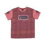 Vision Street Wear Broken Check T-Shirt Dusty Rose