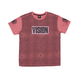 Vision Street Wear Broken Check T-Shirt Dusty Rose