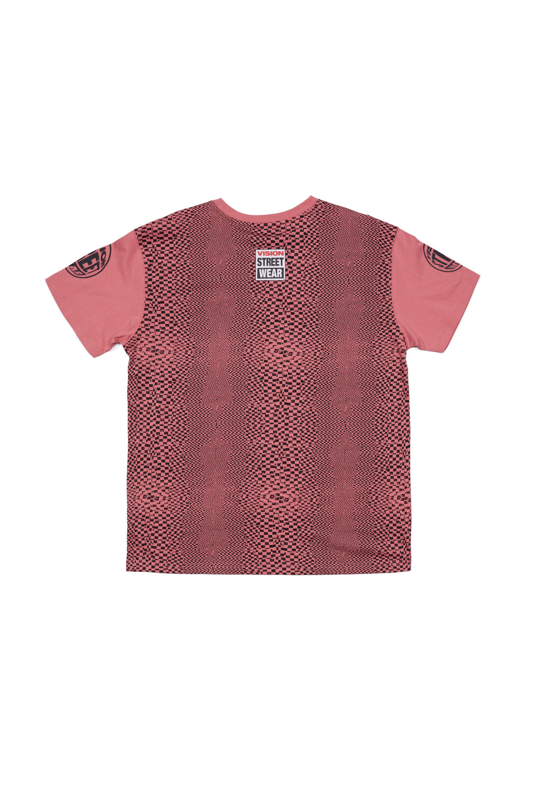 Vision Street Wear Broken Check T-Shirt Dusty Rose