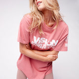 Vision Street Wear Team Logo T-Shirt Dusty Rose