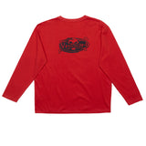 Vision Street Wear Skull Bone Print T-Shirt Red