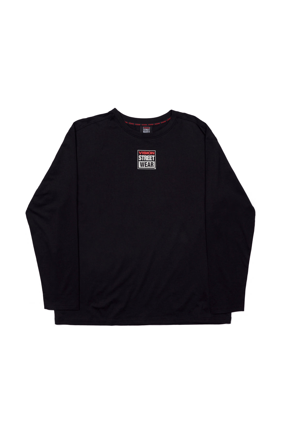 Vision Street Wear Long Sleeves Iconic Logo T-Shirt Black