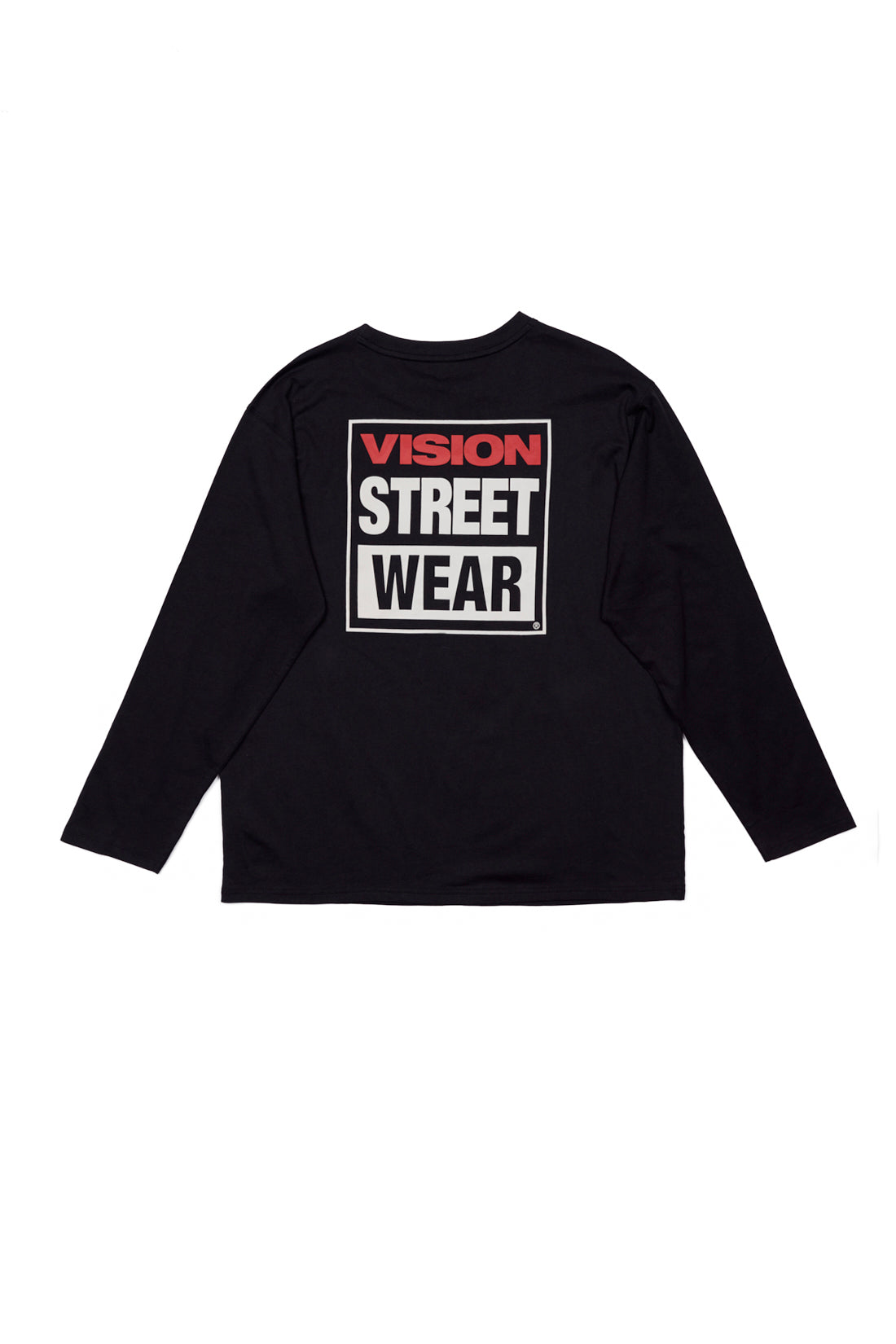 Vision Street Wear Long Sleeves Iconic Logo T-Shirt Black